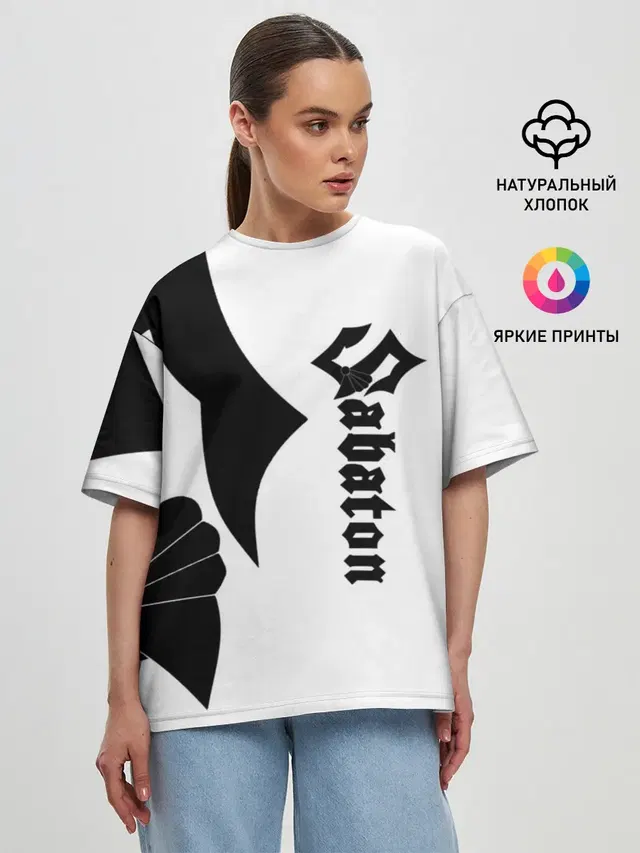 Женская футболка оверсайз