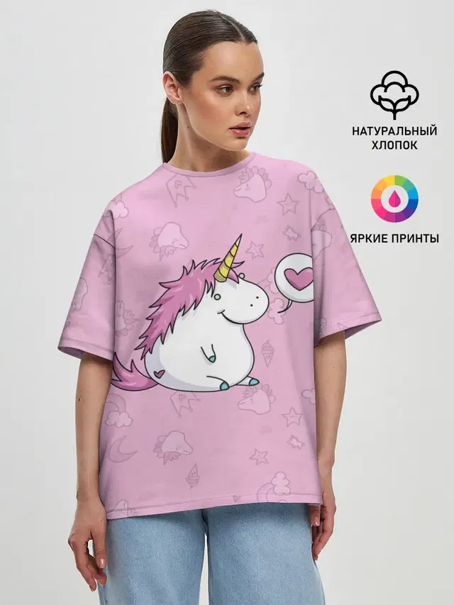 Женская футболка оверсайз