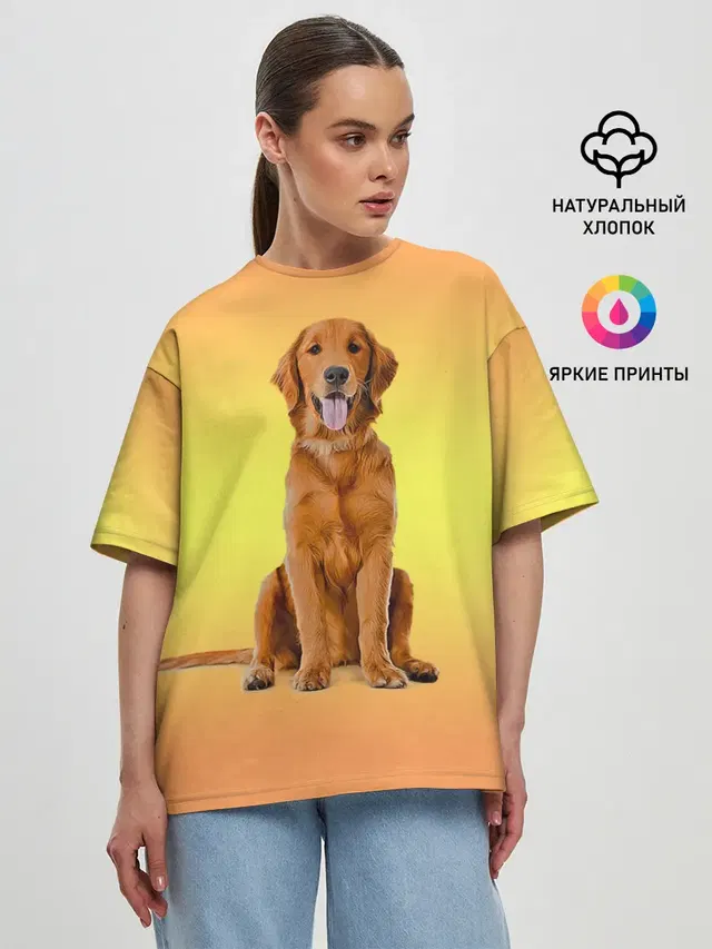 Женская футболка оверсайз