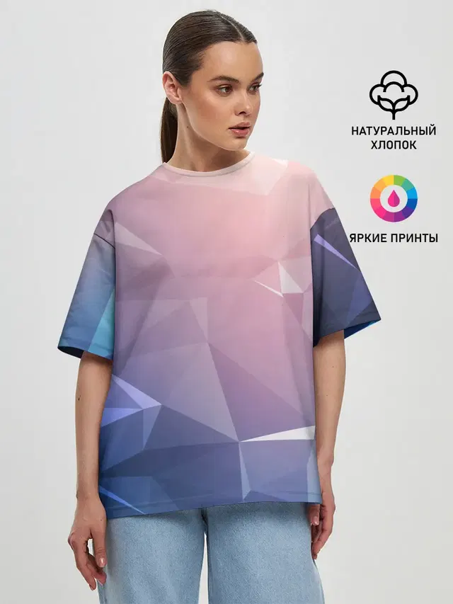 Женская футболка оверсайз