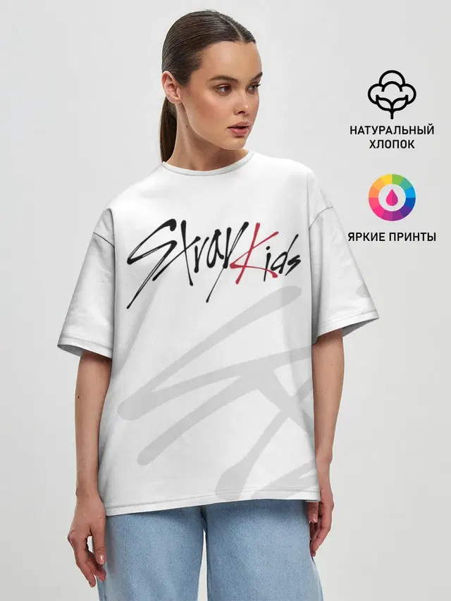 Женская футболка оверсайз