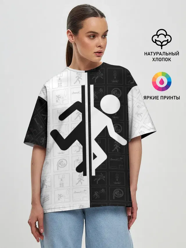 Женская футболка оверсайз