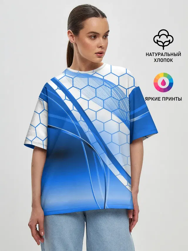 Женская футболка оверсайз