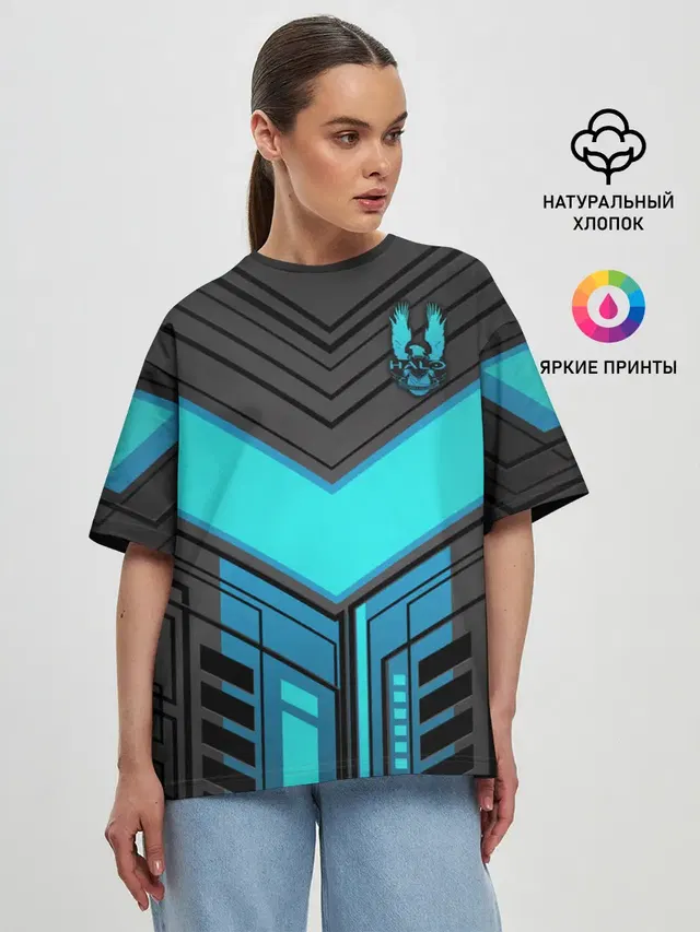 Женская футболка оверсайз