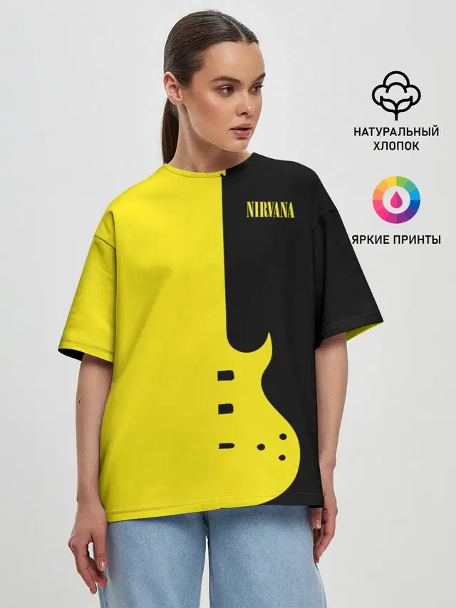 Женская футболка оверсайз