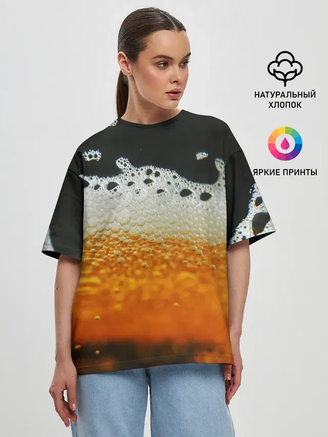 Женская футболка оверсайз