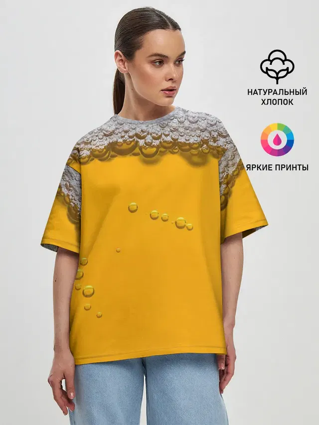 Женская футболка оверсайз