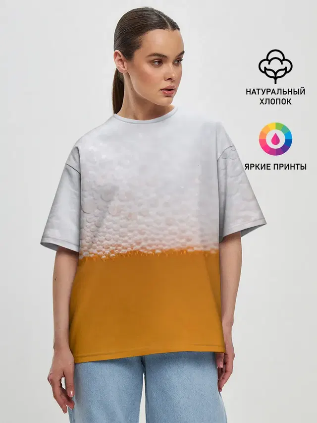 Женская футболка оверсайз