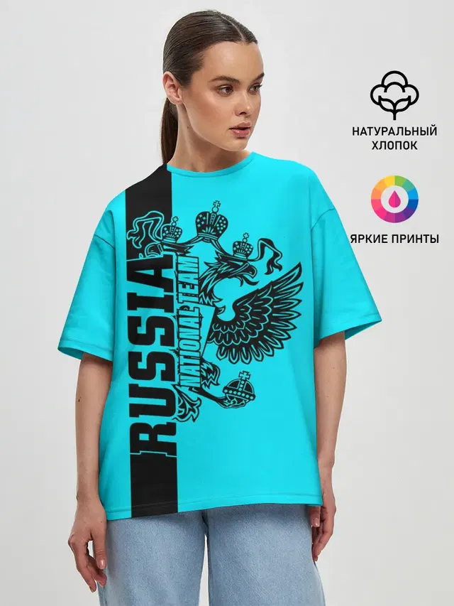 Женская футболка оверсайз