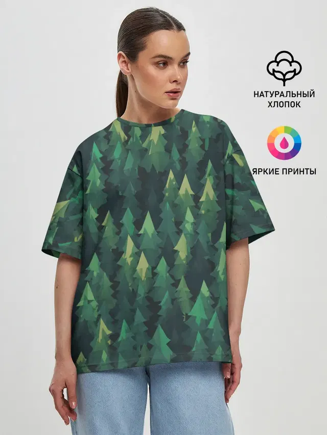 Женская футболка оверсайз