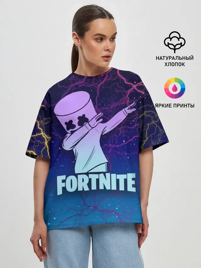 Женская футболка оверсайз