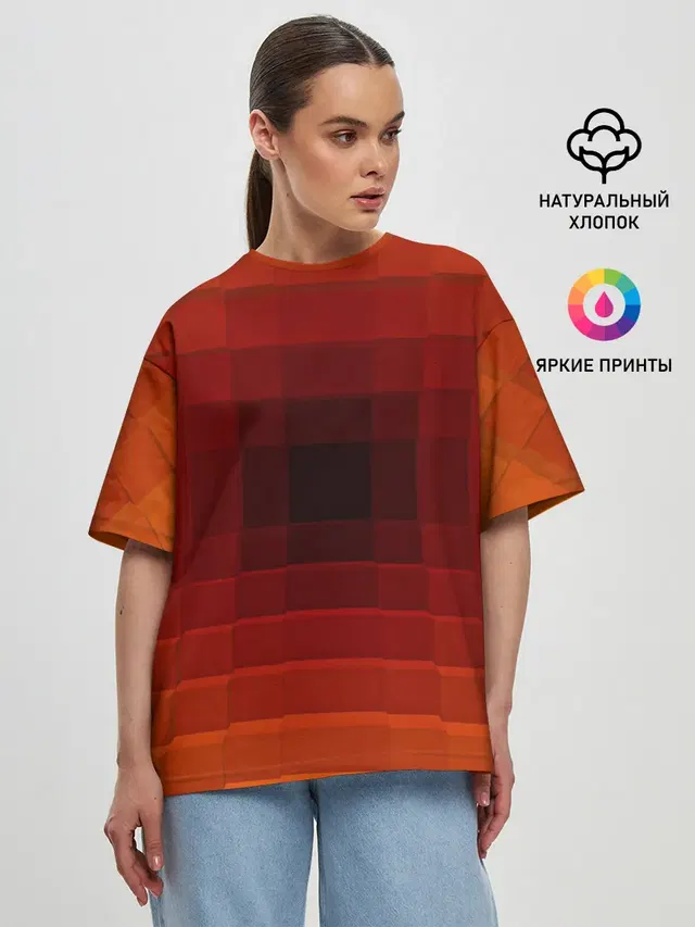 Женская футболка оверсайз