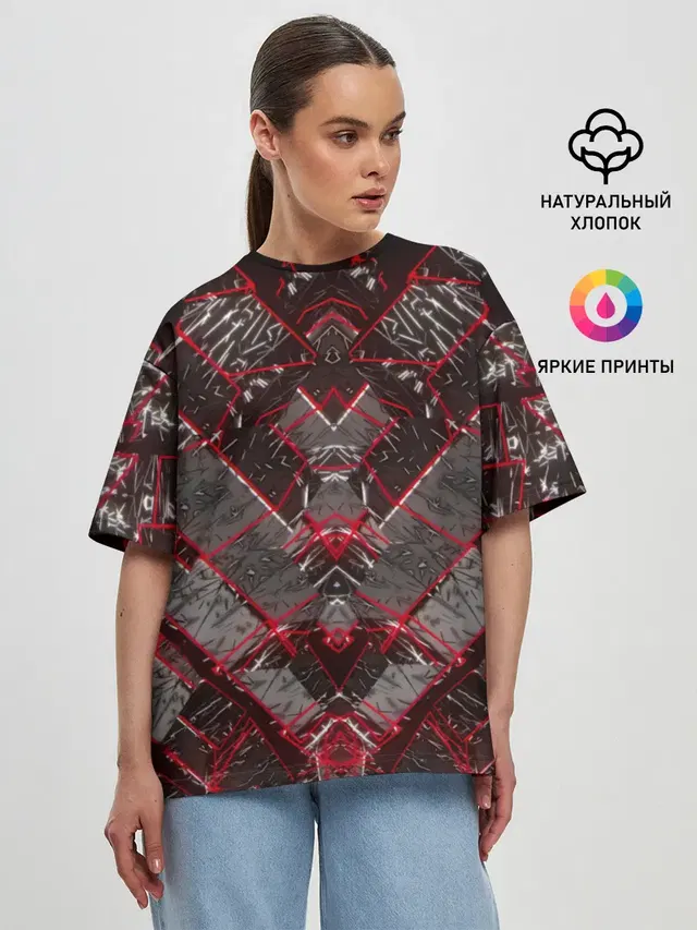 Женская футболка оверсайз