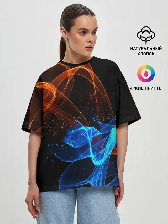 Женская футболка оверсайз