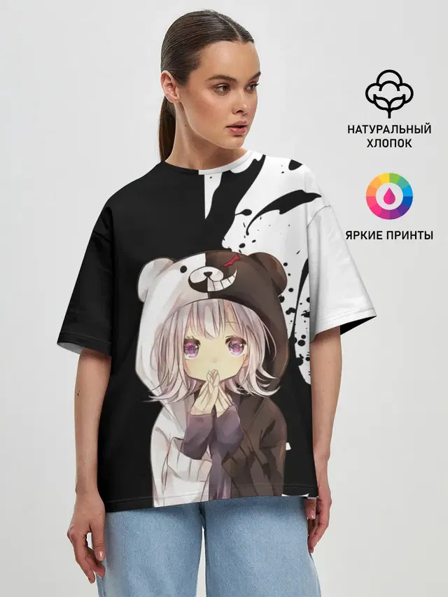 Женская футболка оверсайз