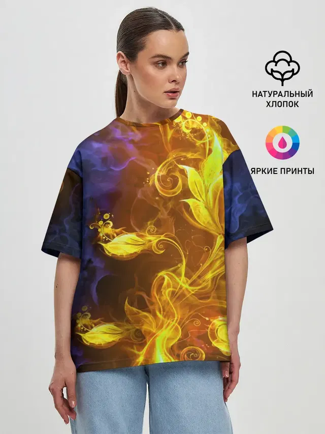 Женская футболка оверсайз