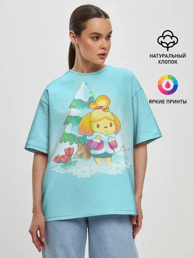 Женская футболка оверсайз