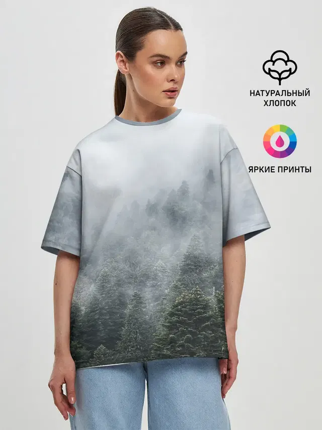 Женская футболка оверсайз