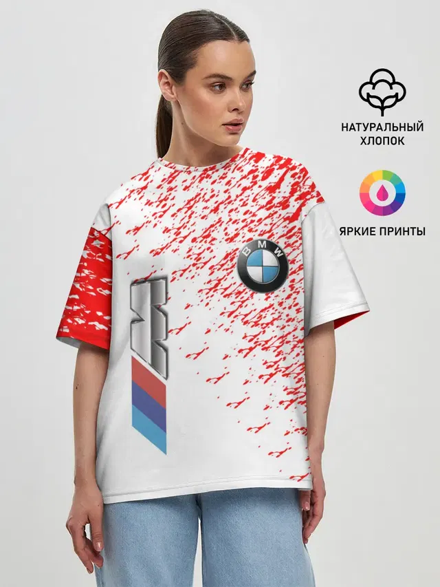 Женская футболка оверсайз
