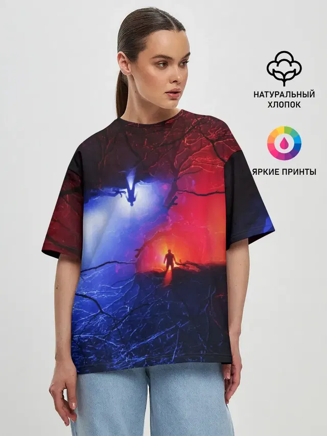 Женская футболка оверсайз