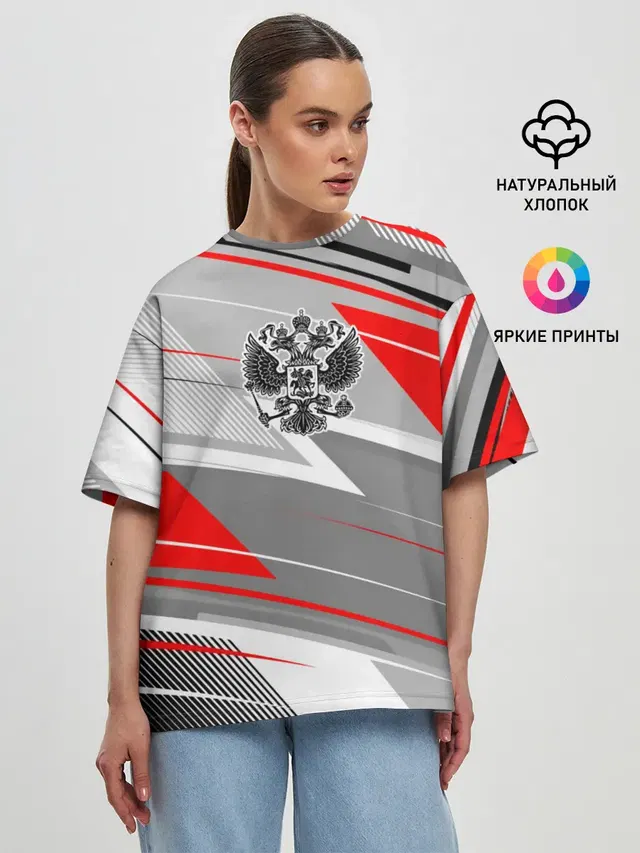 Женская футболка оверсайз