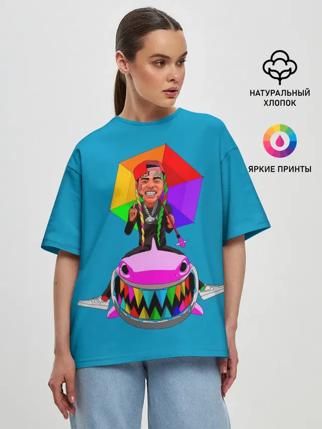 Женская футболка оверсайз