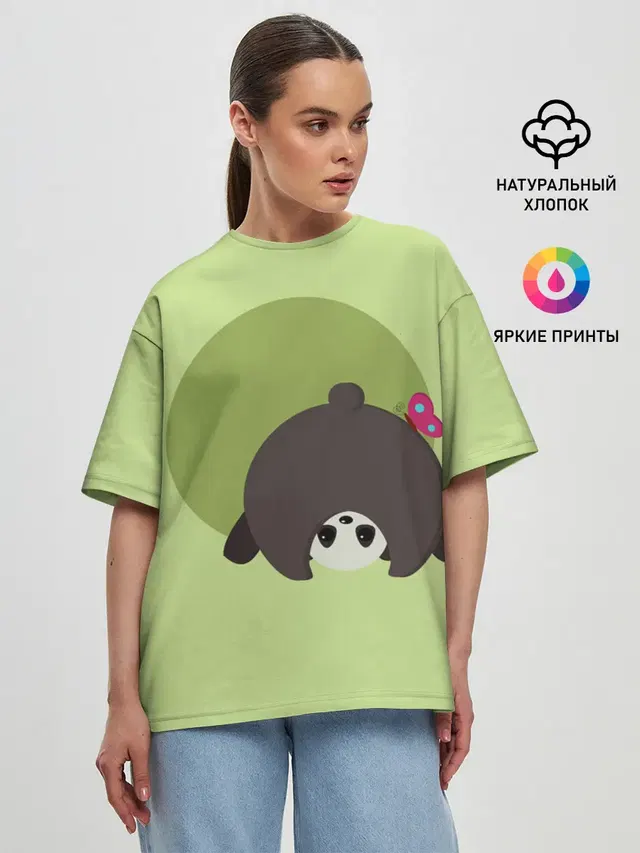 Женская футболка оверсайз