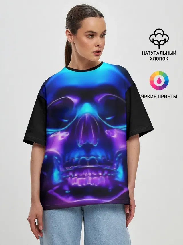 Женская футболка оверсайз