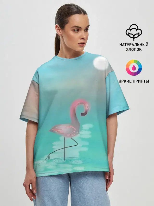 Женская футболка оверсайз