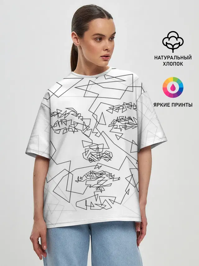 Женская футболка оверсайз