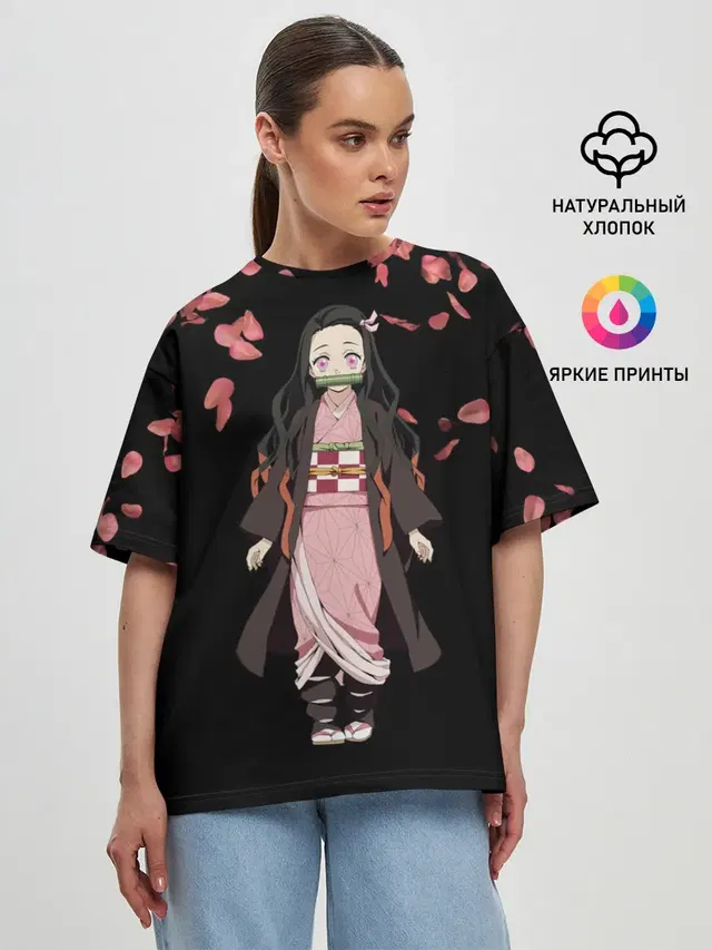 Женская футболка оверсайз