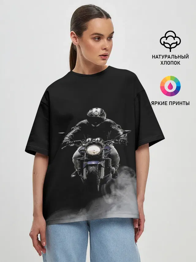 Женская футболка оверсайз
