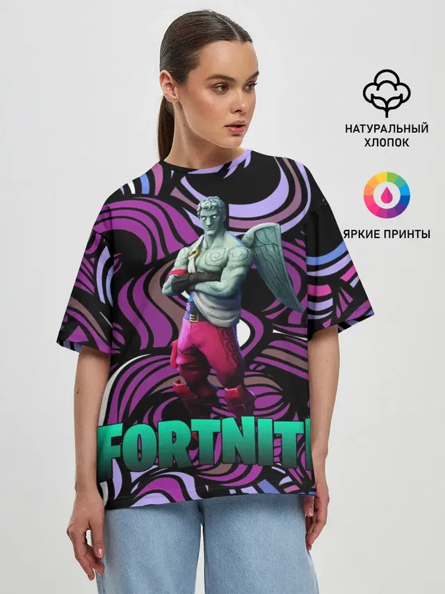 Женская футболка оверсайз
