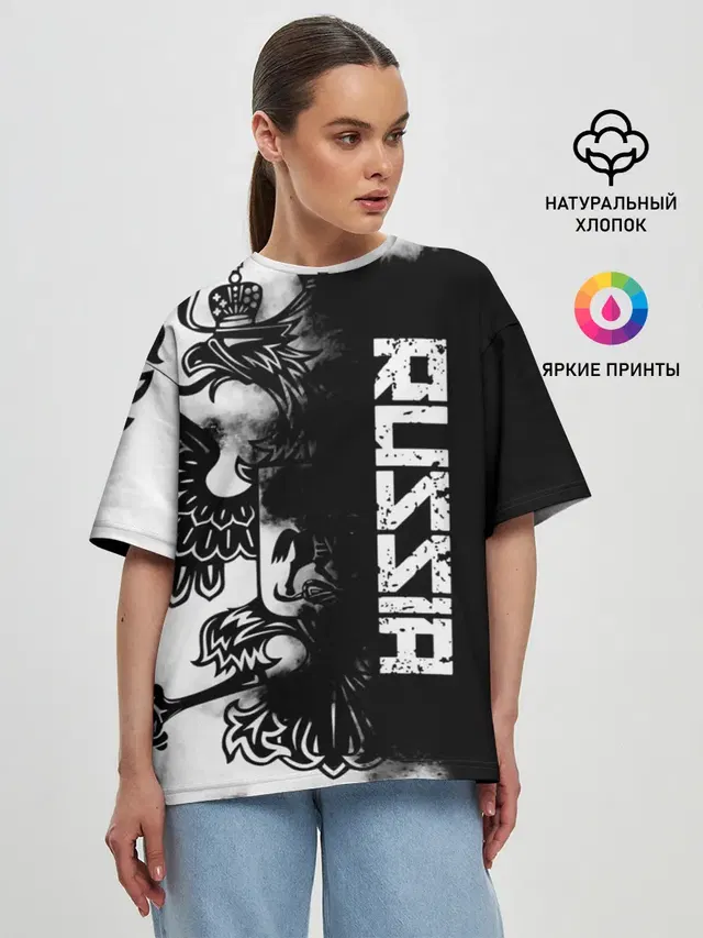 Женская футболка оверсайз