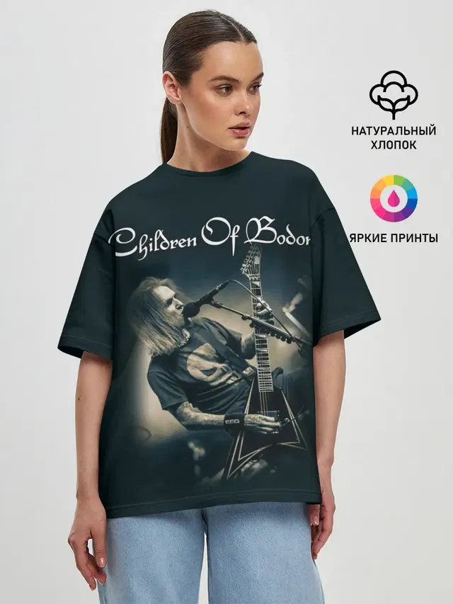 Женская футболка оверсайз