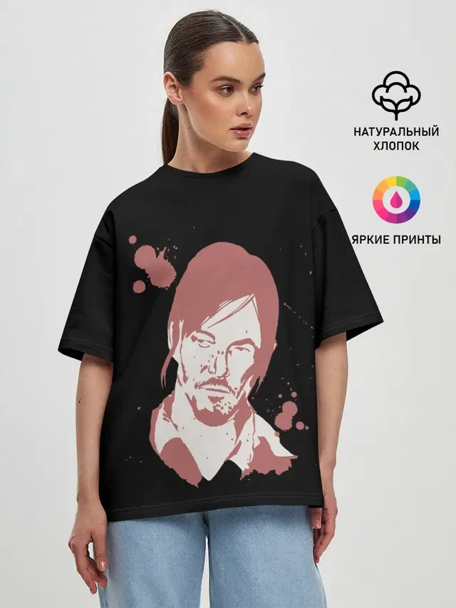 Женская футболка оверсайз