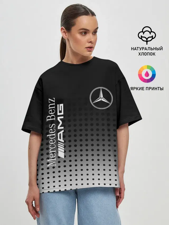 Женская футболка оверсайз
