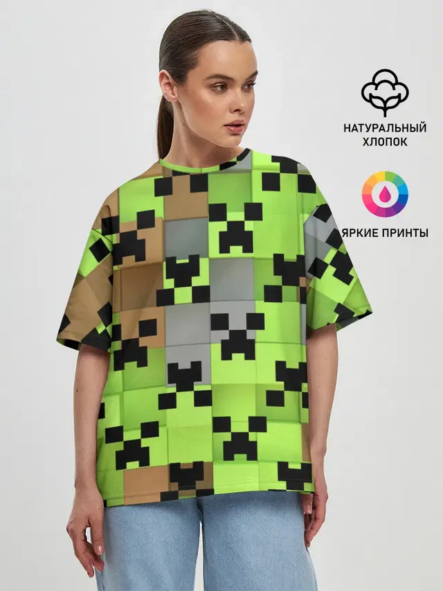 Женская футболка оверсайз