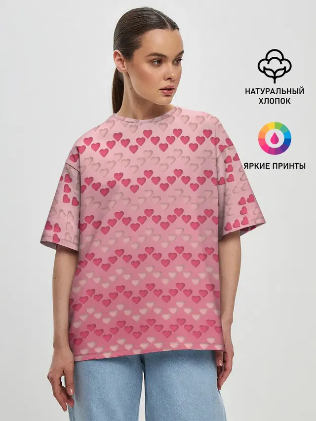 Женская футболка оверсайз