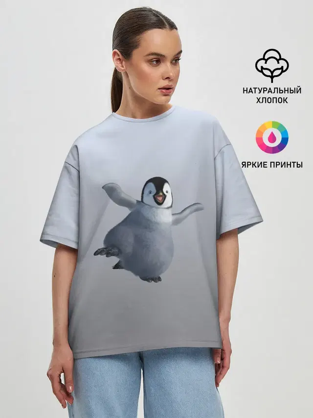 Женская футболка оверсайз