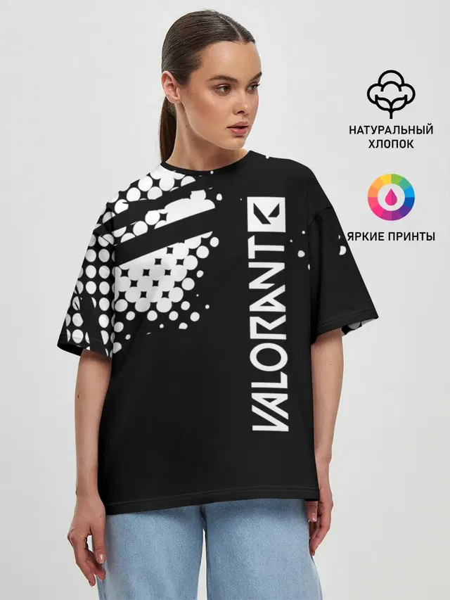 Женская футболка оверсайз
