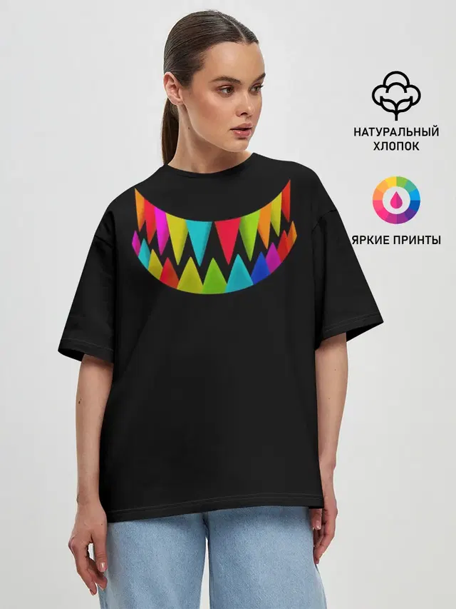 Женская футболка оверсайз