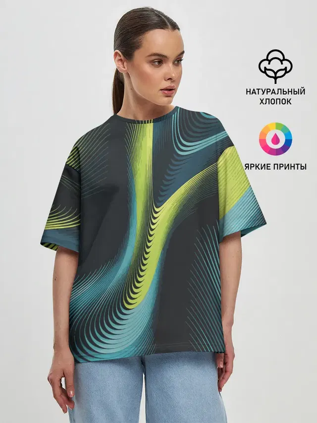 Женская футболка оверсайз