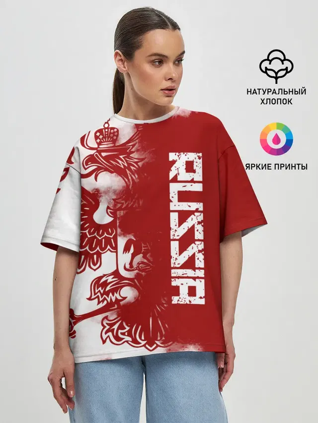 Женская футболка оверсайз