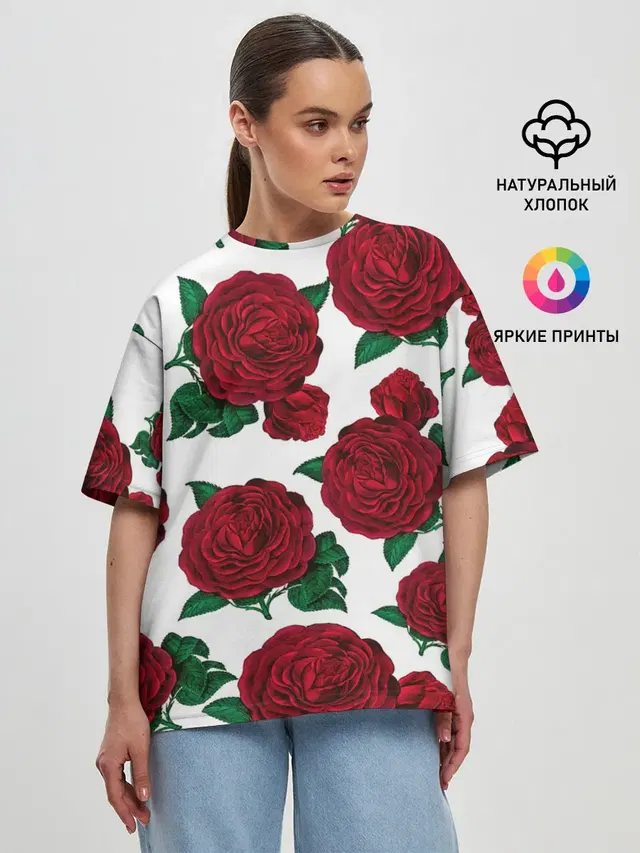 Женская футболка оверсайз
