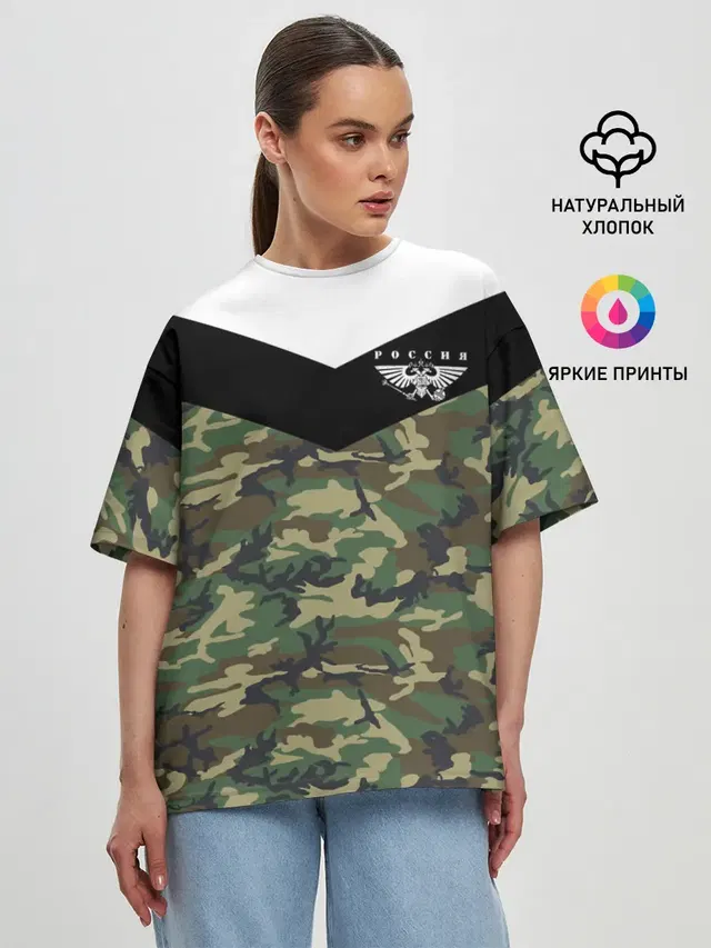 Женская футболка оверсайз