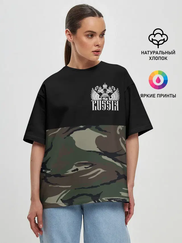 Женская футболка оверсайз