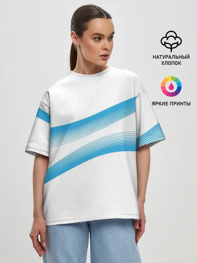 Женская футболка оверсайз