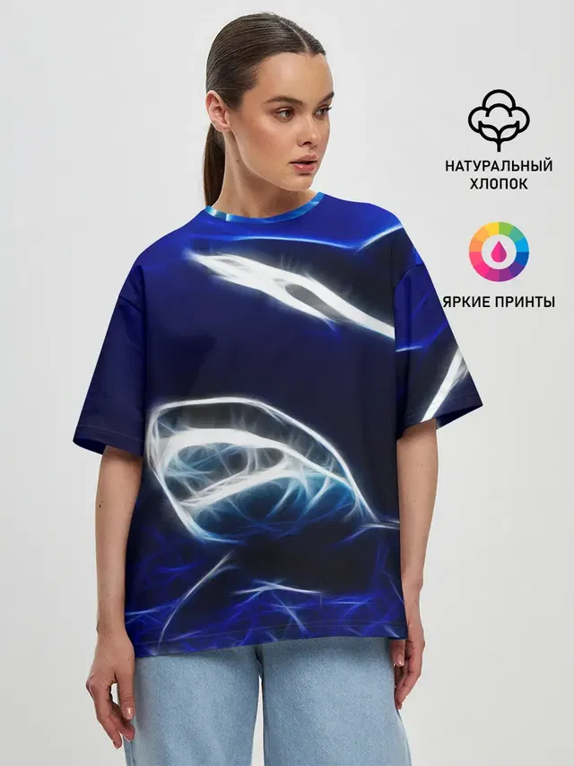 Женская футболка оверсайз