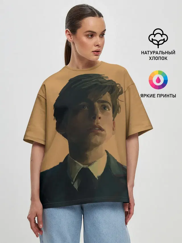 Женская футболка оверсайз